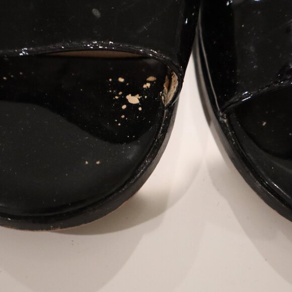 Marc Fisher Black Open Toe Slipper - Size 8 - Picture 6 of 8